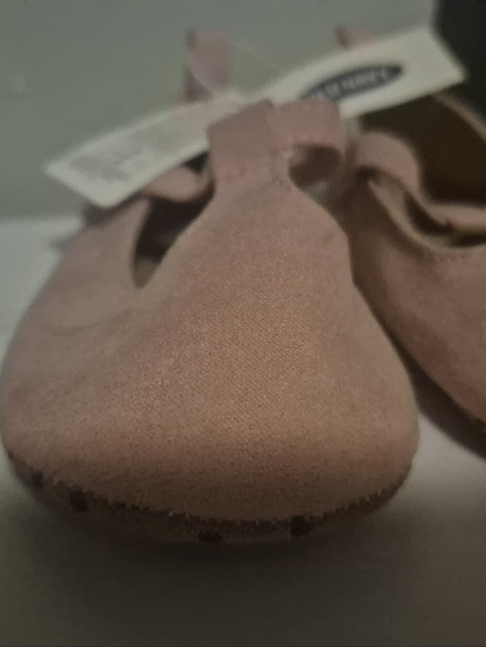 Old Navy Mauve Pink Baby Ballet Flats with Elastic Strap